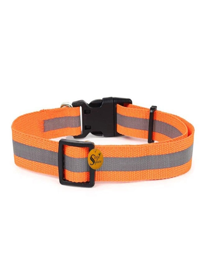 Sage Square Reflective Dog Collar, Colorful, Release Buckle, Training, Safe, Durable, Reflective Strip for Puppies, Dogs, Cats - Image 4